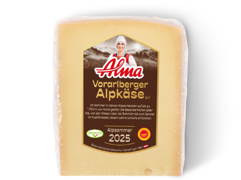 Alma Bergkäse Portion Alpsommer 2025