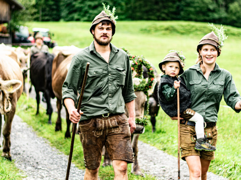 Alpabtrieb im Bregenzerwald